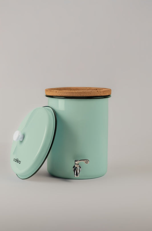 Mini Ecofiltro Acero Vitrificado Menta