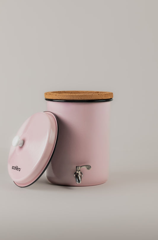 Mini Ecofiltro Acero Vitrificado Rosado