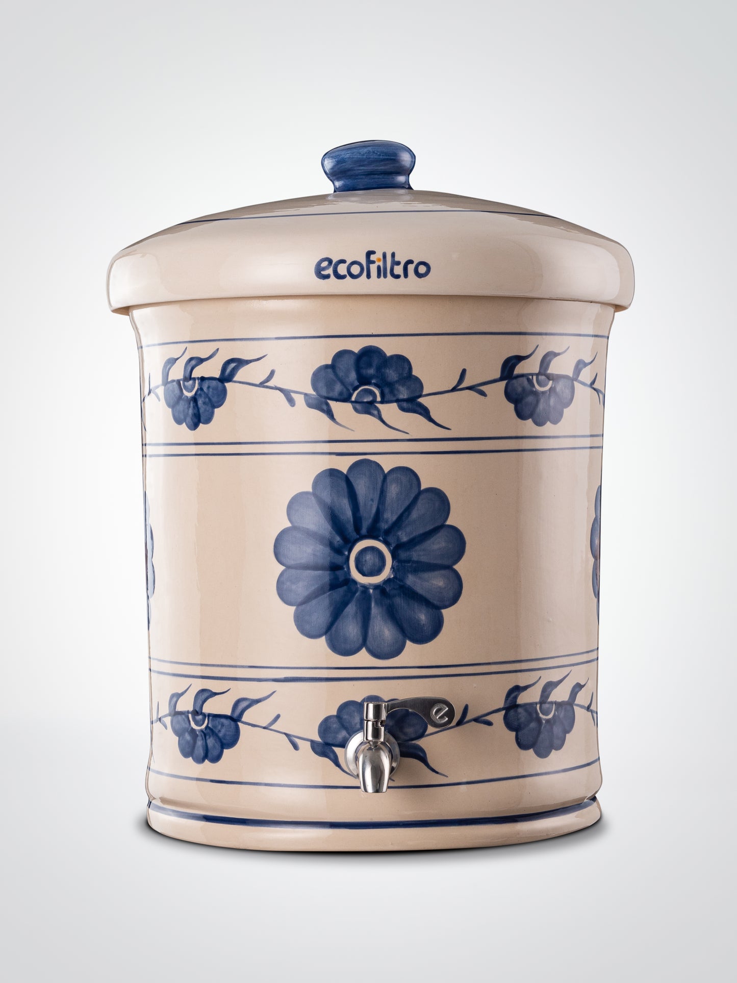 Ecofiltro Cerámico Flor Azul