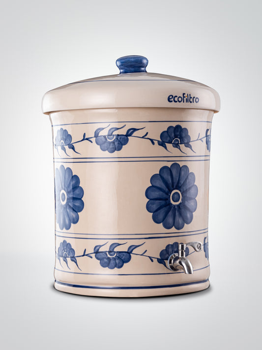 Ecofiltro Cerámico Flor Azul
