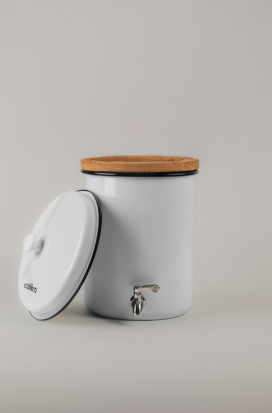 Mini Ecofiltro Acero Vitrificado Blanco