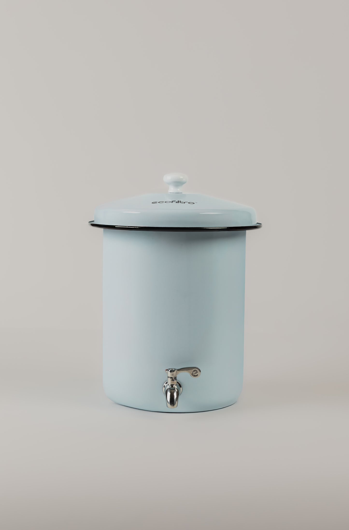 Mini Ecofiltro Acero Vitrificado Celeste