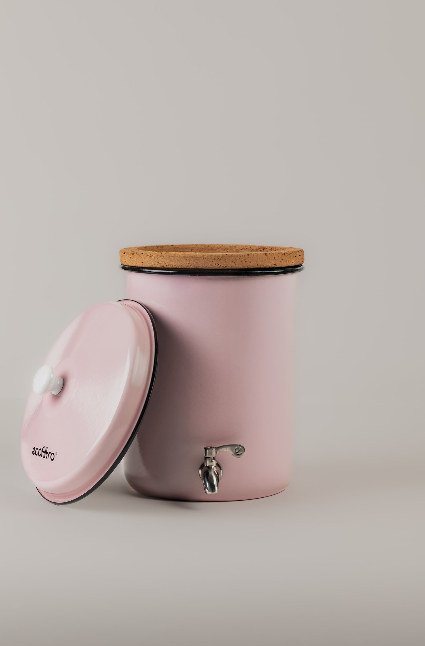 Mini Ecofiltro Acero Vitrificado Rosado