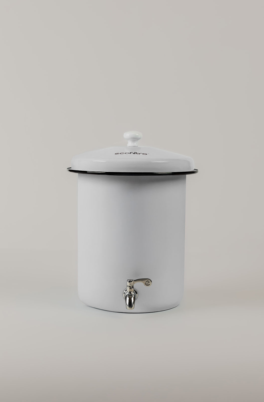 Mini Ecofiltro Acero Vitrificado Blanco