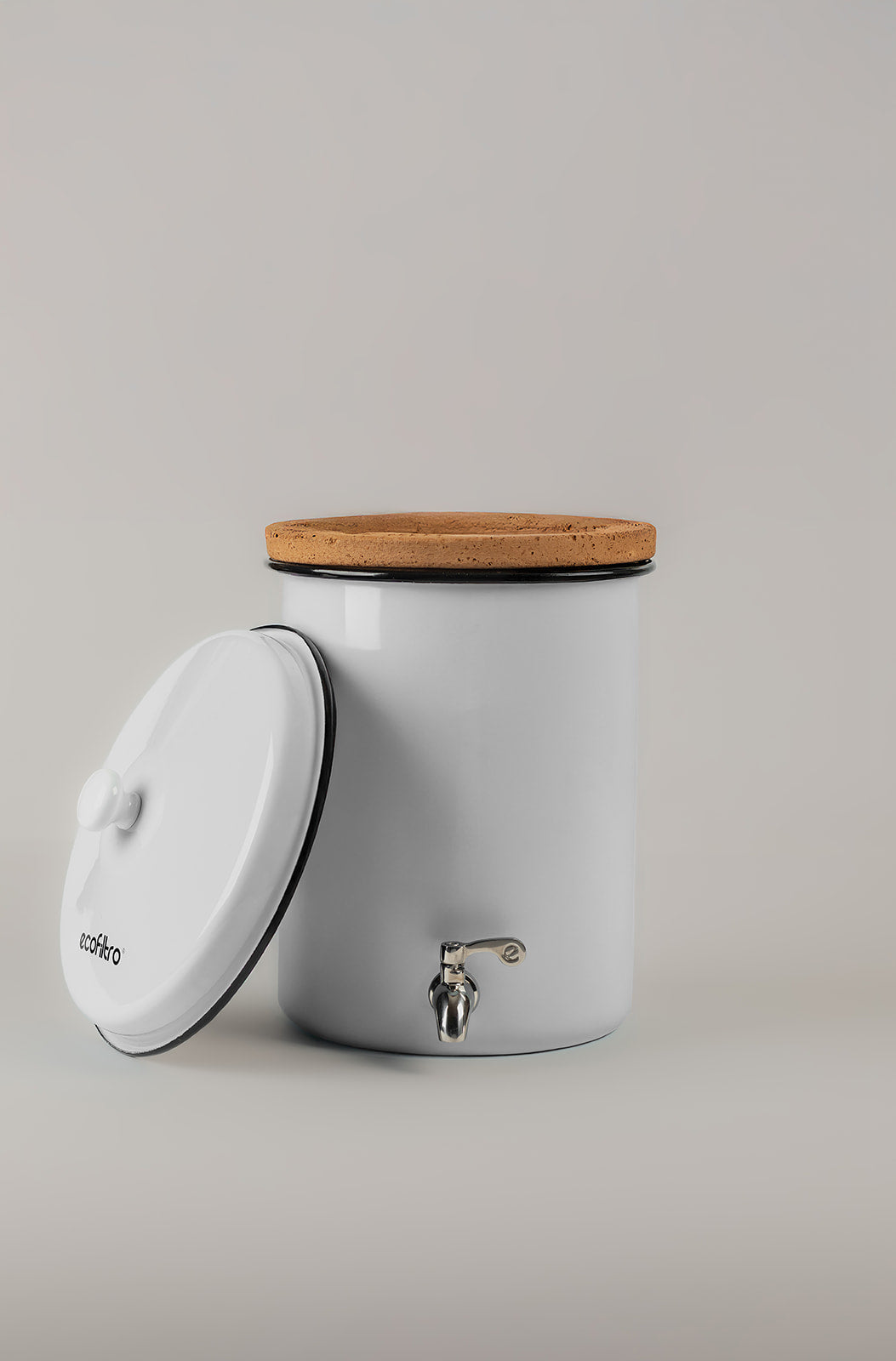 Mini Ecofiltro Acero Vitrificado Blanco