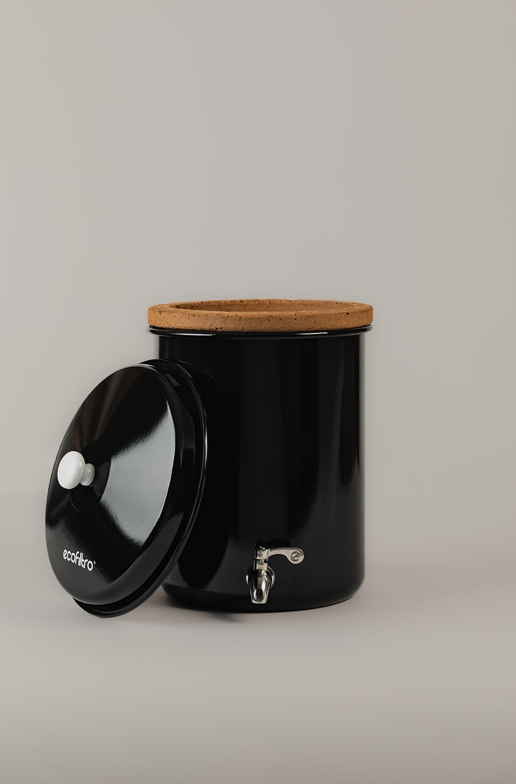 Mini Ecofiltro Acero Vitrificado Negro