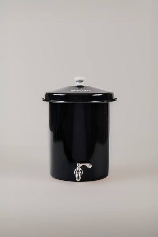 Mini Ecofiltro Acero Vitrificado Negro